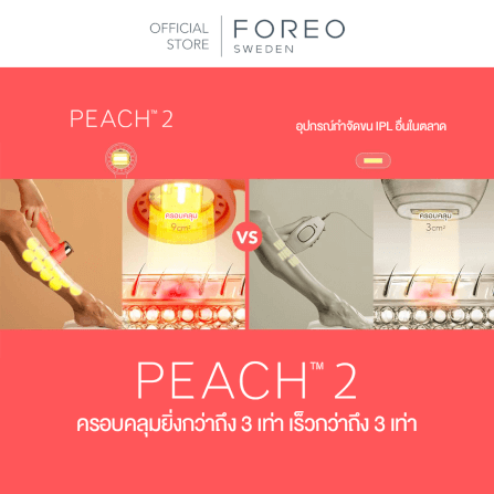 เครื่องกำจัดขน IPL FOREO PEACH2 Peach color_3